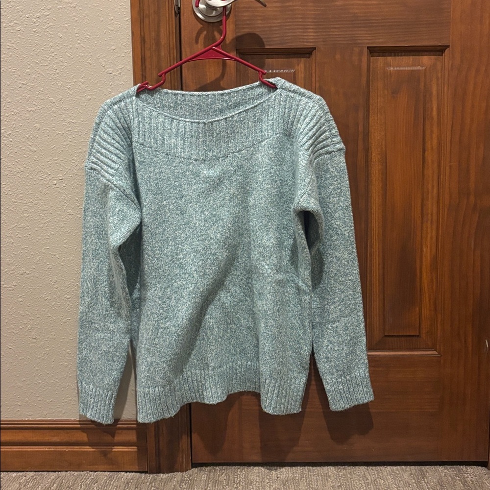 J. Jill Marled Rib-Stitched Sweater in Lucite/cream